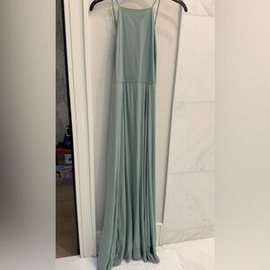 Mendocino Mint Halter Maxi Dress
